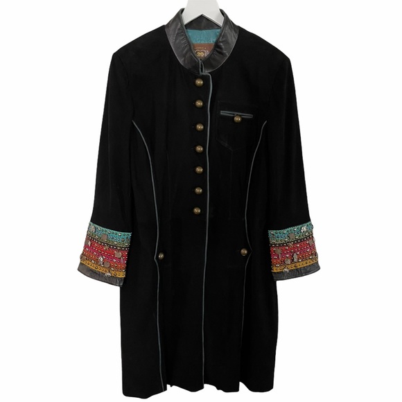 Double D Ranch Suede Charm Jacket in Black - Picture 3 of 11